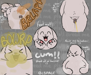anthro anus balls begging begging_for_cum belly bodily_fluids breasts burp_cloud burp_fetish burping burping_at_viewer butt cum_tribute darkened_balls darkened_genitalia dialogue fart fart_cloud fart_fetish fur genital_fluids genitals holding_breast male moobs mouth_shot multiple_poses open_mouth peeing pose presenting scut_tail short_tail solo spread_butt spreading tail teeth text urine watersports white_body white_fur lspagf big_fat_stinky_unwashed_sweaty_bunny_(lspagf) animal_humanoid humanoid lagomorph lagomorph_humanoid leporid mammal mammal_humanoid rabbit absurd_res english_text hi_res multiple_scenes