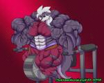 abs amazon anthro biceps big_muscles black_sclera claws clothed clothing ear_piercing exercise fangs female flexing fur growth hair hair_decoration huge_muscles hyper hyper_muscles muscle_growth muscular muscular_anthro muscular_female pecs piercing solo teeth thick_thighs vein weightlifting weights workout yellow_eyes outlawmonkeyx mythology canid canine canis mammal monster mythological_canine mythological_creature werecanid werecanine werecreature werewolf wolf 2018 digital_media_(artwork)