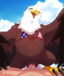 american_flag american_flag_bikini animal_genitalia avian_feet beak bestiality bikini bikini_top biped bipedal_feral bodily_fluids bottomless brown_body brown_feathers claws cloaca cloaca_juice cloaca_juice_on_penis cloacal cloacal_penetration clothed clothed_feral clothing cloud day depth_of_field duo erection feathered_wings feathers feet female female_on_human female_on_top female_penetrated feral feral_penetrated first_person_view flag flag_bikini flag_clothing flag_print flag_swimwear genital_fluids genitals human_on_feral human_penetrating human_penetrating_feral human_pov humanoid_genitalia humanoid_penis interspecies looking_at_viewer male male/female male_on_bottom male_on_feral male_penetrating male_penetrating_female male_pov on_bottom on_top open_beak open_mouth patriotic_clothing penetrating_pov penetration penile penile_penetration penis penis_in_cloaca print_bikini print_clothing print_swimwear sex sky spread_wings swimwear tail tail_feathers talons toe_claws toes tongue two-piece_swimsuit united_states_of_america white_body white_feathers wings yellow_eyes ingi accipitrid accipitriform avian bald_eagle bird eagle human mammal sea_eagle 2021 hi_res shaded signature