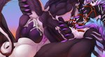 anal anal_penetration anthro anthro_on_feral anthro_penetrated bestiality black_body black_fur blue_body blue_fur bodily_fluids butt claws cum cum_in_ass cum_inside duo erection feral feral_penetrating feral_penetrating_anthro fur genital_fluids genitals knot male male/male penetration penis pink_knot pink_penis purple_body purple_claws purple_eyes purple_fur purple_knot purple_penis sex teeth white_body white_fur kuribon mythology kasier_relkin dragon felkin furred_dragon furred_scalie mythological_creature mythological_scalie scalie sergal hi_res