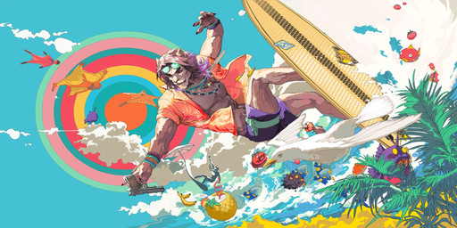 abs accessory aloha_shirt anthro beak biped bracelet clothed clothing cloud duo eyebrows feathers female feral fur furgonomics gun hair handgun jewelry male mane muscular muscular_anthro muscular_male navel necklace open_clothing open_shirt open_topwear pattern_clothing pattern_shirt pattern_topwear pecs pistol plant ranged_weapon shirt smile surfboard surfing swimming_trunks swimwear tail tail_accessory tan_body tan_fur teeth topwear tree umbrella water wave weapon white_body white_feathers yellow_beak mingyi_gan epic_games fortnite beach_bomber_(fortnite) kingston_(fortnite) anglerfish avian bird felid fish flopper_(fortnite) human lion mammal marine pantherine 2025 2:1 digital_media_(artwork) hi_res official_art