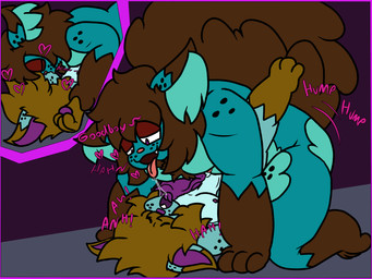 age_difference anal anal_penetration anthro big_penis blue_body blue_fur bodily_fluids brown_body brown_fur duo fur genitals humping kissing male male/male penetration penis saliva saliva_on_tongue saliva_string size_difference chibitay macro_(chibitay) muffin_(chibitay) domestic_cat felid feline felis hybrid lagomorph leporid mammal rabbit translop translynx 4:3 absurd_res hi_res incest_(lore) nephew_(lore) uncle_(lore) uncle_and_nephew_(lore)