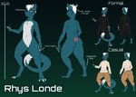 anthro blue_body blue_fur claws clothed clothing costume eyewear fur glasses handkerchief kerchief male nude pocket_square simple_background solo standing suit sweater tail text topwear pheonixbat mythology rhys rhys_londe dragon furred_dragon furred_scalie mammal mythological_creature mythological_scalie scalie 2019 absurd_res digital_drawing_(artwork) digital_media_(artwork) english_text hi_res model_sheet