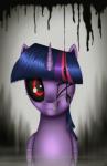 black_goo corruption cosmic_horror feathered_wings feathers female feral fur hair horn insane looking_at_viewer multicolored_hair purple_body purple_feathers purple_fur purple_hair red_eyes solo wings jeki creepypasta friendship_is_magic hasbro lovecraftian_(genre) my_little_pony mythology twilight_sparkle_(mlp) zalgo_(creepypasta) equid equine horse mammal monster mythological_creature mythological_equine pony winged_unicorn 2016 absurd_res hi_res