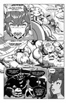 armband big_breasts black_sclera boots bowser bowsette_meme bracelet breasts claws clothing collar comic crown demon dialogue dress english_text female fight footwear hair headgear hi_res horn humanoid jewelry jugem_(pencils) koopa leotard long_hair male mario_bros meme monochrome motion_lines muscular muscular_female muscular_male nintendo pencils_(artist) reptile_tail scales scalie sharp_teeth shell shoes size_transformation sound_effects speech_bubble spiked_armband spiked_bracelet spiked_collar spiked_shell spikes spikes_(anatomy) strapless_clothing strapless_dress strapless_leotard super_crown teeth text transformation vein