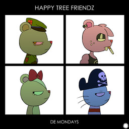 alternative_fashion anthro belly bow_tie buckteeth cigarette cigarette_in_mouth clothing countershade_belly countershade_face countershading crop_top dog_tags ear_piercing ear_ring eyelashes female femboy freckled_face freckles glistening_ear_ring glistening_eyelids goth green_pupils group half-closed_eyes logo male military_hat narrowed_eyes object_in_mouth parody pattern_clothing pattern_shirt pattern_topwear piercing pirate_hat pupils ring_piercing shirt side_view skull_and_crossbones striped_clothing striped_shirt striped_topwear stripes teeth text topwear whiskers thatdawgmurray gorillaz happy_tree_friends flippy_(htf) giggles_(htf) russell_(htf) toothy_(htf) bear beaver chipmunk ground_squirrel mammal mustelid otter rodent sciurid 1:1 aliasing artist_logo artist_name digital_media_(artwork) english_text hi_res signature