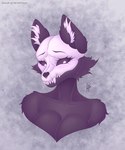 anthro blush bone breasts female looking_down skull skull_head solo hermitpioneer skull_dog 5:6 absurd_res hi_res portrait