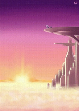 anthro city cloud female solo sun echoseed disney zootopia judy_hopps lagomorph leporid mammal rabbit animated