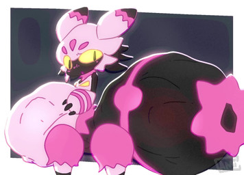 abdominal_bulge ambiguous_gender ambiguous_pred ambiguous_taur antennae_(anatomy) arthropod_abdomen arthropod_abdomen_vore belly big_belly black_body digestion digestion_noises fully_inside fur hand_imprint imprint looking_at_viewer multiple_prey oral_vore pink_antennae pink_body pink_fur pupils quadruped rumbling_stomach side_view simple_background slit_pupils soft_vore solo standing taur_pred vore white_body yellow_eyes yellow_sclera cami_gz palworld pocketpair arachnid arachnid_taur arthropod arthropod_taur pal_(species) spider spider_taur tarantriss taur 2025 2d_animation animated colored digital_media_(artwork) frame_by_frame loop short_playtime signature sound video