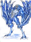 anthro blue_body bone male skull solo wings winddragon24 nes_godzilla_creepypasta solomon_(godzilla) 2013 absurd_res hi_res traditional_media_(artwork)