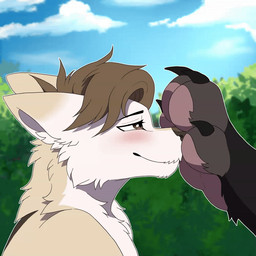 anthro claws cloud duo feet female flared_nostrils fluffy flustered foot_fetish foot_on_face foot_sniffing implied_incest male male/female outside paws plant scruffy size_difference sniffing toe_wiggle toes tree gushoafterdark sabbyth sarentha_(sabbyth) canid canine canis mammal wolf 1:1 animated brother_(lore) brother_and_sister_(lore) sibling_(lore) sister_(lore)