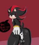 anthro anus balls butt gaping gaping_anus genitals holding_butt looking_back male penis red_eyes solo spread_anus spreading text kiddeathx_(artist) sega sonic_the_hedgehog_(series) shadow_the_hedgehog eulipotyphlan hedgehog mammal absurd_res hi_res