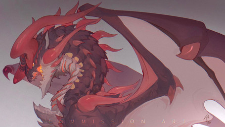 amber_eyes ambiguous_gender arm_spikes claws countershade_scales countershade_torso countershading facial_horn fangs feral flesh_fang grey_background grey_body grey_membrane grey_scales head_horn horn looking_at_viewer membrane_(anatomy) membranous_wings neck_spikes open_mouth open_wings orange_mouth red_body red_scales red_wings scales shoulder_spikes side_view simple_background solo spikes spikes_(anatomy) teeth text white_sclera wing_claws wings chiayeeee mythology dragon mythological_creature mythological_scalie scalie 16:9 2022 bust_portrait digital_drawing_(artwork) digital_media_(artwork) english_text hi_res portrait signature widescreen