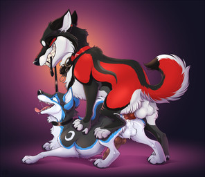 anal anal_orgasm anal_penetration animal_genitalia animal_penis balls bodily_fluids canine_genitalia canine_penis claws collar collar_only countershade_accent cum cum_in_ass cum_inside cum_while_penetrated cumshot duo ejaculation erection eye_roll fangs feral feral_on_feral feral_penetrated feral_penetrating feral_penetrating_feral from_behind_position genital_fluids genitals hands-free knot knotted_penis leash leash_in_mouth leash_pull leashed_collar leg_scar looking_pleasured male male/male male_on_bottom male_on_top male_penetrated male_penetrating male_penetrating_male nude object_in_mouth on_bottom on_top orgasm orgasm_face penetration penile penile_penetration penis penis_in_ass rough_sex saliva scar sex sheath simultaneous_orgasms snout tail teeth mimi-fox canid canine canis domestic_dog mammal colored digital_drawing_(artwork) digital_media_(artwork) shaded