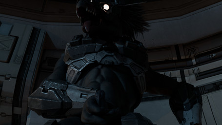 abs anthro armor balls erection first_person_view genitals male mask masturbation penis solo tongue tongue_out swishlosh halo_(series) microsoft xbox_game_studios alien humanoid kig-yar scalie 16:9 hi_res widescreen