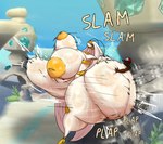 abdominal_bulge antennae_(anatomy) anthro areola between_cheeks big_breasts big_butt blue_pupils breasts brown_body brown_skin butt clothing cracks dominant dominant_anthro dominant_female duo ear_piercing ear_ring female hand_on_butt hat headgear headwear hoop_ear_ring huge_breasts huge_butt huge_thighs human_on_anthro hyper hyper_breasts hyper_butt hyper_thighs interspecies inverted_nipples larger_anthro larger_female looking_back male male/female nipples nude onomatopoeia piercing pokephilia pupils purple_eyes ring_piercing size_difference smaller_human smaller_male sound_effects text thick_thighs white_body yellow_areola yellow_nipples elpapurri nintendo pokemon generation_7_pokemon human mammal pheromosa pokemon_(species) ultra_beast english_text hi_res