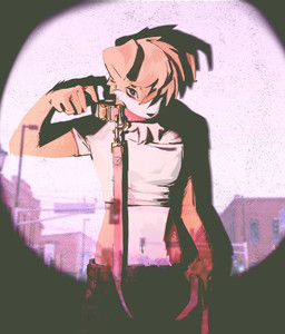 ambiguous_gender anthro biped bottomwear brown_body brown_fur cheek_tuft clothing collar collar_pull dramatic_lighting facial_tuft floppy_ears folded_ears fur head_tuft holding_leash holding_object holding_own_leash leash light looking_at_viewer markings navel neck_tuft pants photo_background pink_collar red_ears shirt solo tank_top topwear tuft wearing_collar white_clothing white_markings white_shirt white_tank_top white_topwear hadesbrooke canid canine canis domestic_dog mammal digital_drawing_(artwork) digital_media_(artwork) english_description film_grain hi_res lighting mixed_media photography_(artwork)