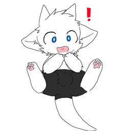 3_toes anthro black_bottomwear black_clothing black_shorts blue_eyes bottomwear bulge clothing exclamation_point feet fur lying male on_back open_mouth pawpads paws shorts simple_background solo tail toes white_background white_body white_fur chano mythology dragontim_(character) dragon furred_dragon furred_scalie mythological_creature mythological_scalie scalie 1:1