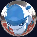 ambiguous_gender blue_body blue_eyes blue_fur close-up detailed_background feral fisheye_lens fur loaf quadruped solo tail olyester nintendo pokemon eeveelution generation_4_pokemon glaceon pokemon_(species)