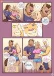 2016 alice_(leobo) anthro barefoot bastian_(leobo) beverage biceps big_breasts blonde_hair blue_eyes blush bottomwear breasts brown_body brown_fur brown_hair canid canine canis clenched_teeth clothed clothing comic dialogue digital_media_(artwork) english_text equid equine feet felid female fur furgonomics gesture green_eyes grin group hair hand_gesture hi_res hooves horse inside leobo lion male mammal mane midriff nipple_outline orange_body orange_fur pantherine party patreon patreon_logo pink_nose pink_tongue romeo_(leobo) seductive shirt shorts shy smile speech_bubble surprise tail tail_clothing tank_top teeth text thumbs_up tongue tongue_out topwear url website_logo white_hair white_mane wide_eyed wolf