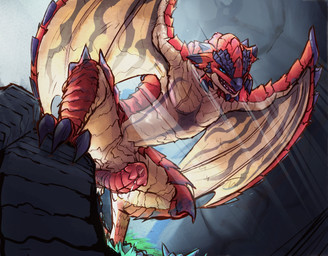 animal_genitalia blue_eyes bodily_fluids cloaca cloacal_penis dripping erection feet feral genital_fluids genitals light light_beam looking_at_viewer male membrane_(anatomy) membranous_wings pecs penis precum precum_drip red_body scales scar seminal_groove smile smiling_at_viewer smirk smirking_at_viewer solo subsurface_scattering tail talons toes wings shiftshido capcom european_mythology monster_hunter mythology dragon flying_wyvern mythological_creature mythological_scalie rath_wyvern rathalos scalie western_dragon wyvern hi_res