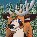 ichigoredpanda transformation unknown_artist polymorph ailurid deer mammal new_world_deer red_panda reindeer 1:1 hi_res