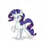 blue_eyes blush female feral fur hair horn purple_hair simple_background solo white_background white_body white_fur altohearts friendship_is_magic hasbro my_little_pony mythology rarity_(mlp) equid equine mammal mythological_creature mythological_equine unicorn 2014 hi_res