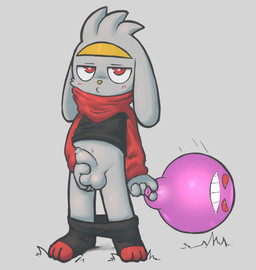 anthro balloon balloon_fetish balloon_popping balls biped blush bottomwear bottomwear_down clothed clothing foreskin genitals grass grey_background holding_balls humanoid_genitalia humanoid_penis imminent_popping inflatable kerchief kissy_face looking_at_viewer male navel pants pants_down partially_clothed penis plant print_balloon shirt_up simple_background solo standing tight_foreskin unretracted_foreskin young young_anthro young_male badipoki nintendo pokemon generation_1_pokemon generation_8_pokemon gengar pokemon_(species) raboot absurd_res hi_res