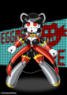 black_hair boots brainwashing breasts cleavage clothed clothing corruption dress female footwear gloves hair handwear insignia latex latex_clothing lipstick makeup mind_control open_mouth red_eyes shoes short_hair spread_legs spreading standing text white_body flashpointgear eggman_empire eggman_logo freedom_planet galaxytrail sega sonic_the_hedgehog_(series) neera_li bear giant_panda mammal colored english_text signature
