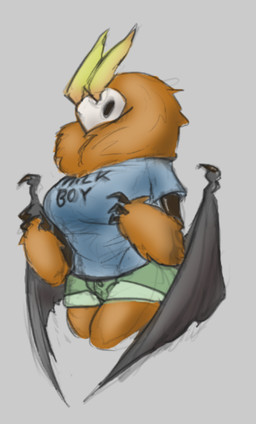 anthro big_breasts bone breasts female fur orange_body orange_fur shy skull skull_head solo toxicempress3 bones_(cyborgzloth) arthropod bat hybrid insect lepidopteran mammal moth maleherm_(lore)