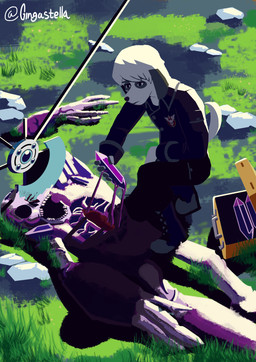 anthro axe crystal male melee_weapon polearm solo weapon gingastella canid canine canis domestic_dog humanoid mammal monster absurd_res hi_res