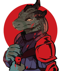 anthro armor black_claws black_horn cheek_spikes claws clothed clothing facial_spikes finger_claws green_body green_scales holding_object horn male male_anthro mouth_closed pupils ridged_horn scales simple_background slit_pupils solo spikes spikes_(anatomy) yellow_eyes yellow_sclera corzh77 mythology dragon mythological_creature mythological_scalie scalie absurd_res hi_res