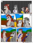 2009 3:4 air_tank aleu_(balto) anthro anthrofied areola balto_(series) bandanna black_eyes breasts brother_(lore) canid canine canis chest_tuft clothing comic digital_drawing_(artwork) digital_media_(artwork) domestic_dog dress_shirt dusty_(balto) female fur grey_body grey_pupils group hi_res hose husky hybrid incest_(lore) inside jenna_(balto) kerchief kodiak_(balto) leonkatlovre male male/female mammal mother_(lore) multicolored_body nipples nordic_sled_dog outside paint.net_(artwork) parent_(lore) pink_areola pink_nipples pupils rana_(artist) red_body red_fur shirt short_story sibling_(lore) sister_(lore) son_(lore) spitz standing story story_in_description tan_body tank_top text topwear tuft two_tone_body two_tone_tail undressing universal_studios wolf wolfdog