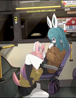 anthro anthrofied biped blush bottomwear bus casual_sex clothed clothing commercial_vehicle cunnilingus duo female female/female female_anthro footwear hair inside legwear oral pokemorph public public_sex public_transportation sex skirt socks tail topwear vaginal vehicle doremifaso64 nintendo pokemon eeveelution generation_4_pokemon generation_6_pokemon glaceon mammal pokemon_(species) sylveon 2025 animated colored digital_media_(artwork) shaded short_playtime sound webm