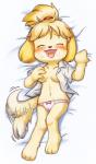 animal_crossing bed blush breast_grab breasts canine clothing cute dog female isabelle_(animal_crossing) mammal nintendo panties shirt tailwag tongue underwear video_games 過激代
Rating: Questionable
Score: 5
User: CamKitty
Date: April 04, 2014