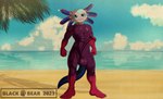 5_toes abs anthro balls beach big_penis erection feet genitals humanoid_genitalia humanoid_penis looking_at_viewer male muscular muscular_male nude outside penis plantigrade sea seaside solo toes water blackbear epic_games fortnite axo_(fortnite) amphibian axolotl marine mole_salamander salamander 2023