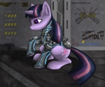 armor cutie_mark female feral fur hair horn multicolored_hair purple_body purple_fur purple_hair quadruped solo tail two_tone_hair freefox blizzard_entertainment friendship_is_magic hasbro my_little_pony mythology starcraft ghost_(starcraft) twilight_sparkle_(mlp) equid equine horse mammal mythological_creature mythological_equine pony unicorn crossover hi_res