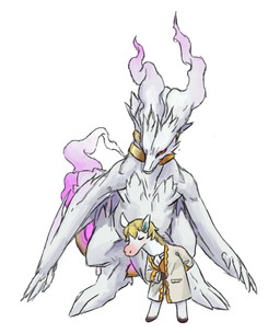 ambiguous_gender anthro blonde_hair bowing clothed clothing duo eyes_closed fur hair red_eyes simple_background standing white_background white_body white_fur zhengyi_wang animal_crossing nintendo pokemon colton_(animal_crossing) equid equine generation_5_pokemon horse legendary_pokemon mammal pokemon_(species) reshiram shiny_pokemon crossover hi_res