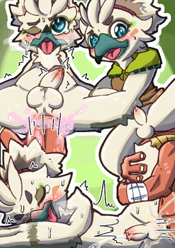 anal anal_orgasm anthro balls beak blue_eyes blush bodily_fluids cum cum_in_ass cum_inside cum_while_penetrated duo ejaculation erection feathers forced genital_fluids genitals hands-free male male/male male_penetrated male_penetrating male_penetrating_male orgasm penetration penis rape sex white_body white_feathers young young_anthro suzuinu breath_of_the_wild nintendo tears_of_the_kingdom the_legend_of_zelda tulin_(tloz) avian blin_(tloz) moblin rito multiple_images