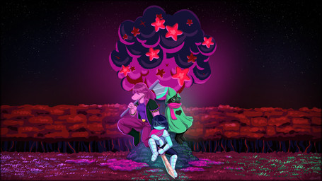 ambiguous_gender ambiguous_human anthro breasts clothed clothing eyewear female fur glasses group hair hat headgear headwear non-mammal_breasts scarf small_breasts tomboy sidnithefox deltarune undertale_(series) kris_dreemurr ralsei susie_(deltarune) bovid caprine darkner goat human lightner mammal reptile scalie 16:9 2018 4k absurd_res digital_media_(artwork) hi_res smaller_version_at_source wallpaper widescreen