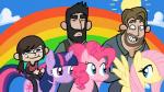 backpack beard blue_eyes brown_hair clothing cloud cutie_mark facial_hair feathered_wings feathers female fur group hair horn lore_(tlou) male multicolored_hair outside pink_body pink_fur pink_hair purple_body purple_eyes purple_fur purple_hair rainbow rainbow_arch sky smile sun teal_eyes teeth two_tone_hair wings yellow_body yellow_feathers yellow_fur unknown_artist friendship_is_magic hasbro my_little_pony mythology naughty_dog sony_corporation sony_interactive_entertainment the_last_of_us ellie_(tlou) fluttershy_(mlp) joel_(tlou) pinkie_pie_(mlp) twilight_sparkle_(mlp) earth_pony equid equine horse human mammal mythological_creature mythological_equine pegasus pony unicorn 16:9 crossover hi_res widescreen