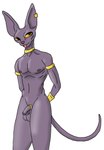 anthro athletic athletic_anthro athletic_male balls flaccid genitals hairless male penis purple_body solo yellow_eyes felix_sky dragon_ball dragon_ball_super beerus domestic_cat felid feline felis hairless_cat mammal hi_res