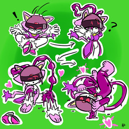 anthro brainwashing breasts butt clothed clothing corruption female fur genitals glistening hypnosis latex masturbation mind_control nipples nude open_mouth penetration purple_body purple_fur solo tongue transformation vaginal vaginal_masturbation vulva noofooba sega sonic_the_hedgehog_(series) blaze_the_cat domestic_cat felid feline felis mammal 1:1 hi_res