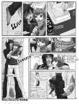 anthro comic dear_hustler dialogue duo_focus english_text greyscale group hi_res lagomorph leporid male male/male mammal monochrome procyonid rabbit raccoon tail text tokifuji