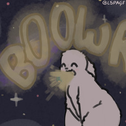 ambiguous_gender anthro bent_over big_butt blush burp_cloud burp_fetish burping butt cosmic_background earth_(planet) fluffy galaxy happy leaning leaning_forward macro onomatopoeia open_mouth overweight slightly_chubby solo sound_effects space star text white_body lspagf big_fat_stinky_unwashed_sweaty_bunny_(lspagf) animal_humanoid humanoid lagomorph lagomorph_humanoid leporid_humanoid mammal mammal_humanoid rabbit_humanoid absurd_res hi_res