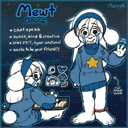 accessory anklet anthro blue_eyes bodily_fluids clothing crying fur hair hair_accessory hairband jewelry keyboard_instrument long_hair male musical_instrument musical_keyboard mute solo star stitch_(sewing) sweater tears topwear turtleneck white_body white_fur marpystar homestuck ms_paint_adventures mewt_(marpystar) lagomorph leporid mammal rabbit 1:1 hi_res model_sheet
