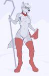 anthro black_nose breasts cane canine claws female fur green_eyes grey_fur hair ill_dingo in_heat leggings looking_at_viewer mammal navel nipples nude paws pussy pussy_juice scarf solo standing wet white_hair winter
Rating: Explicit
Score: 40
User: paintedfox
Date: March 25, 2014