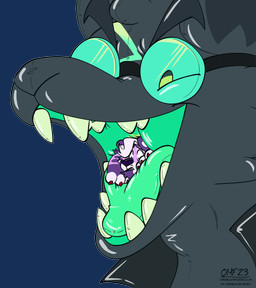 anthro claws clothed clothing duo eyewear fur goggles green_eyes green_mouth green_tongue grey_body hair handpaw inflatable latex macro mad_scientist male male/male micro mouth_shot neck_bulge open_mouth oral_vore paws pool_toy purple_body purple_fur scientist simple_background size_difference smile squeezed teeth teeth_showing tight_throat tongue transparent_background vore white_hair yellow_teeth onemillionfurries dr._inazuma_(kotetsuredwood) dr._luvstruk_(onemillionfurries) animate_inanimate felid living_inflatable mammal pantherine tiger zorgoia absurd_res alpha_channel digital_drawing_(artwork) digital_media_(artwork) headshot_portrait hi_res portrait