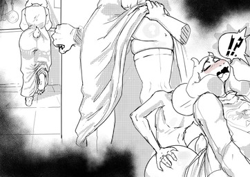 2_horns 4_toes 5_fingers anthro barefoot big_butt big_ears bubble_butt butt butt_grab claws clothing duo eyelashes faceless_character faceless_human faceless_male feet female female_on_human fingers floppy_ears fluffy fluffy_tail hand_on_butt horn huge_butt human_on_anthro imminent_sex interrobang interspecies legwear long_ears male male/female male_on_anthro mature_anthro mature_female nude nude_human nude_male robe robe_lift short_tail stockings tail toe_claws toes wide_hipped_anthro wide_hipped_female wide_hips sakamtosng undertale undertale_(series) toriel boss_monster_(undertale) bovid caprine goat human mammal 2026 absurd_res hi_res monochrome