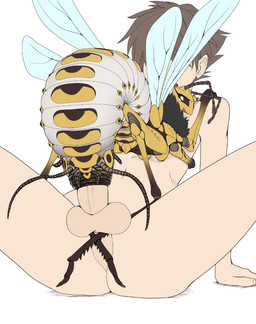 6_legs animal_genitalia antennae_(anatomy) arm_support arthropod_abdomen arthropod_abdomen_cloaca arthropod_abdomen_genitalia arthropod_abdomen_penetration backward_arm_support balls bestiality black_tuft bodily_fluids cerci_(anatomy) cloaca compound_eyes crying dominant dominant_female dominant_feral duo exoskeleton female female_feral female_on_human female_on_top feral feral_penetrated from_front_position genitals human_on_feral human_penetrating human_penetrating_feral humanoid_genitalia humanoid_penis insect_wings insectophilia interspecies larger_human larger_male male male/female male_human neck_tuft nude on_ground on_top penetration penis perineum sex simple_background size_difference smaller_female smaller_feral smaller_penetrated tears tears_of_joy tuft unusual_anatomy unusual_genitalia unusual_vulva vulva white_background wings yellow_body etheross arthropod human hymenopteran insect mammal wasp source_request